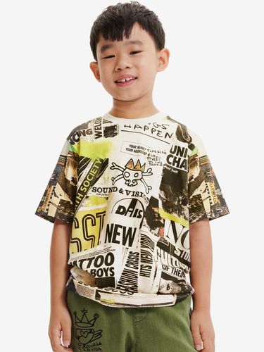 Desigual Negro Kids T-shirt White - Desigual - Modalova