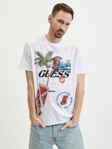 Guess Nautica Collage T-shirt White - Guess - Modalova