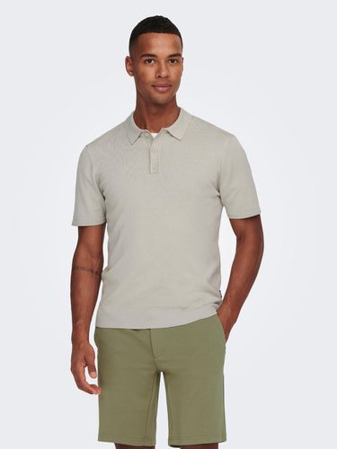 ONLY & SONS Wyler Polo Shirt Grey - ONLY & SONS - Modalova