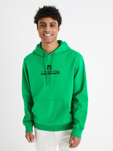 Celio Minecraft Sweatshirt Green - Celio - Modalova