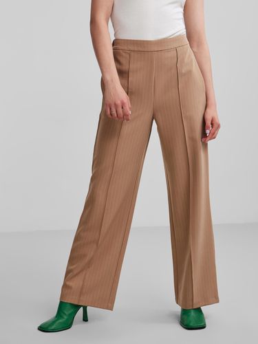 Pieces Bossy Trousers Brown - Pieces - Modalova
