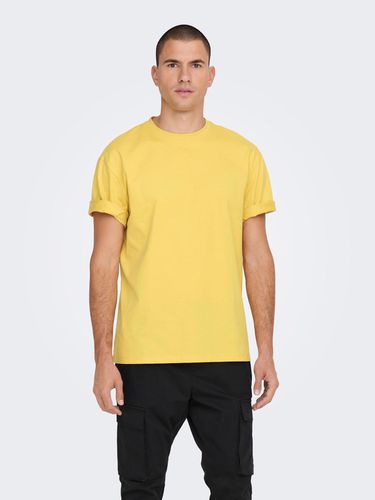 ONLY & SONS Fred T-shirt Yellow - ONLY & SONS - Modalova