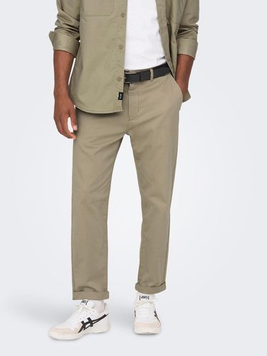 ONLY & SONS Kent Trousers Beige - ONLY & SONS - Modalova