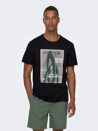 ONLY & SONS Todd T-shirt Black - ONLY & SONS - Modalova