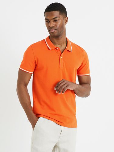 Celio Decolrayeb Polo Shirt Orange - Celio - Modalova