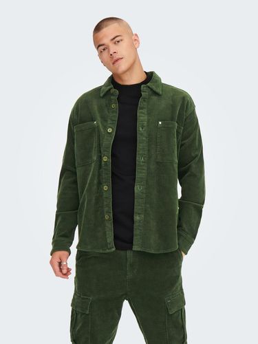 ONLY & SONS Track Shirt Green - ONLY & SONS - Modalova