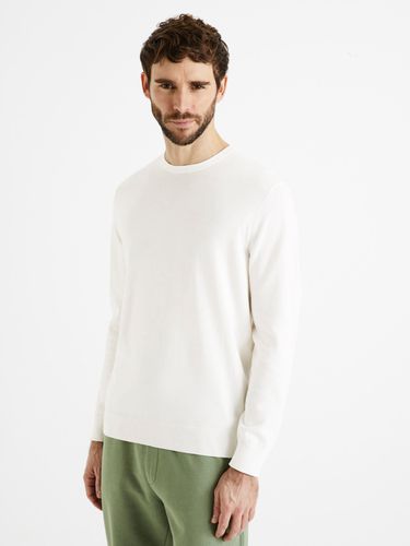 Celio Decoton Sweater White - Celio - Modalova