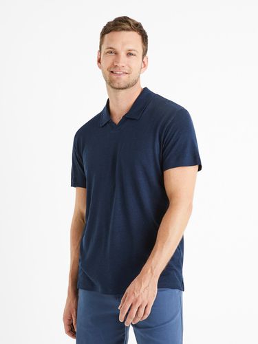 Celio Deolive Polo Shirt Blue - Celio - Modalova