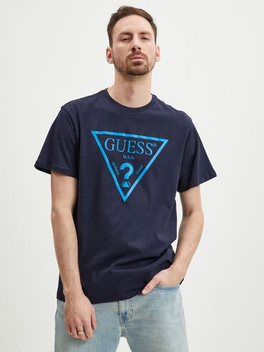Guess Reflective T-shirt Blue - Guess - Modalova