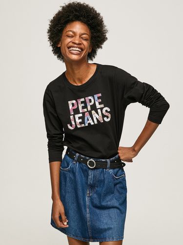 Pepe Jeans Luna T-shirt Black - Pepe Jeans - Modalova