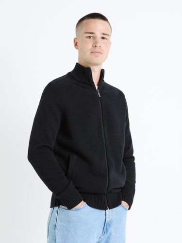 Celio Febazipper Sweater Black - Celio - Modalova