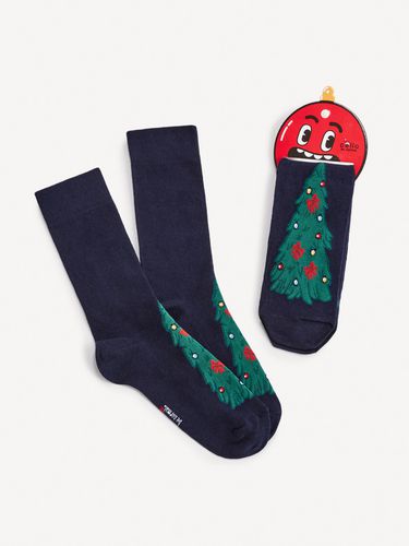 Celio Vánoční Socks Blue - Celio - Modalova