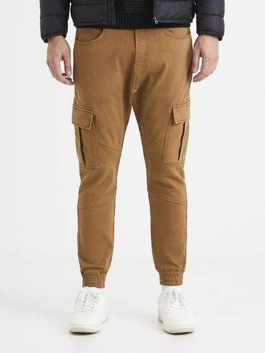 Celio Vokit Trousers Brown - Celio - Modalova