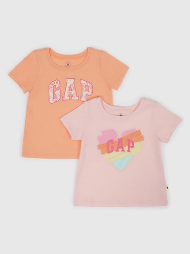 GAP Kids T-shirt 2 pcs Pink Orange - GAP - Modalova