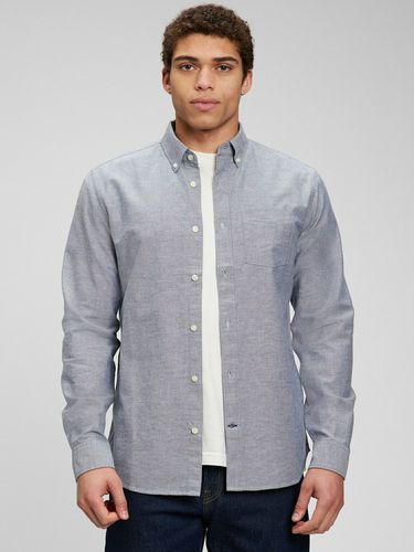 GAP Oxford Standard Shirt Grey - GAP - Modalova