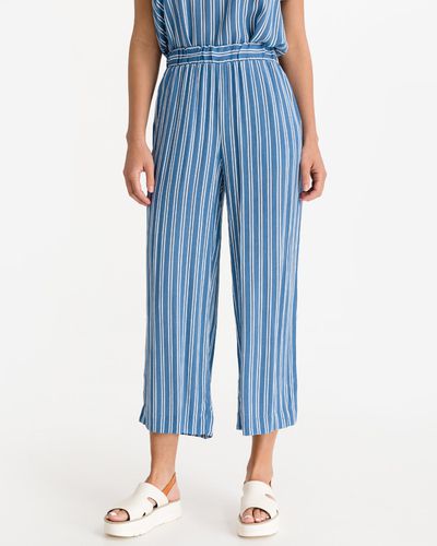 ICHI Marrakech Trousers Blue White - ICHI - Modalova