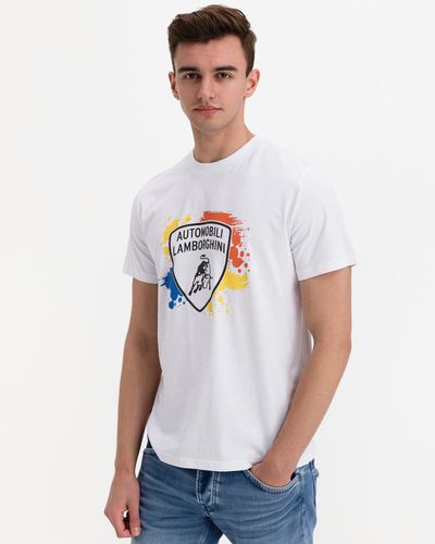 Lamborghini T-shirt White - Lamborghini - Modalova