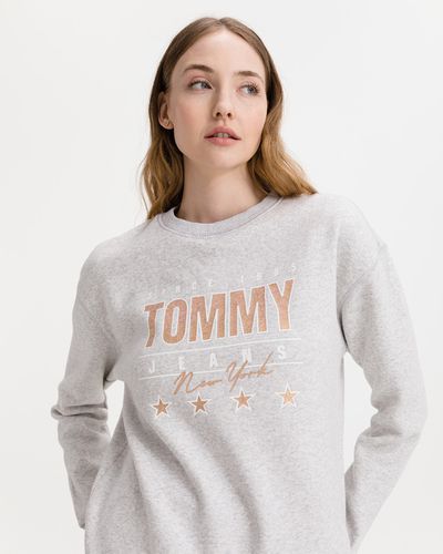 Tommy Jeans Sweatshirt Grey - Tommy Jeans - Modalova