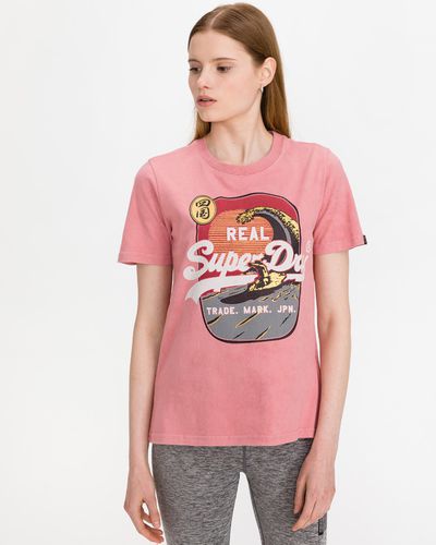 SuperDry Itago T-shirt Pink - SuperDry - Modalova