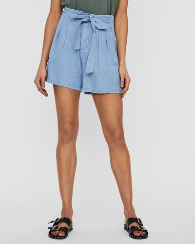 Vero Moda Mia Shorts Blue - Vero Moda - Modalova