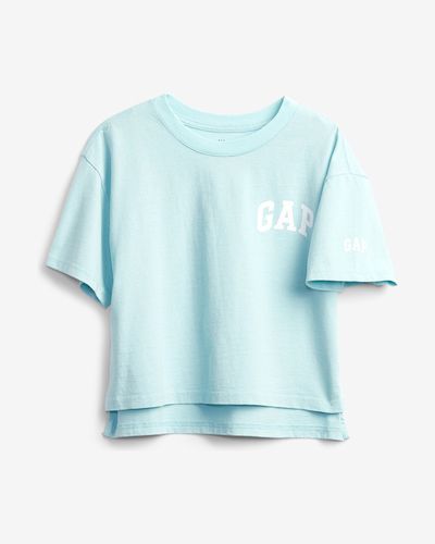 GAP Logo Kids T-shirt Blue - GAP - Modalova
