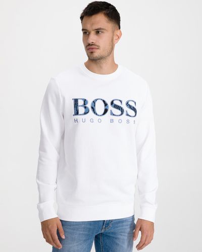 BOSS Sweatshirt White - BOSS - Modalova