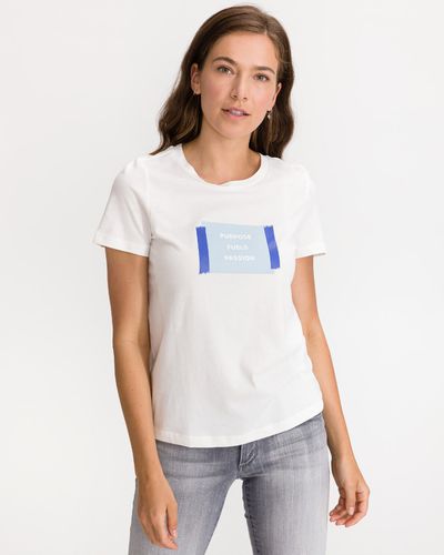 Vero Moda Flofrancis T-shirt White - Vero Moda - Modalova