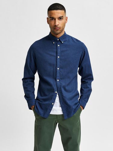 Slim Flannel Shirt - Selected Homme - Modalova
