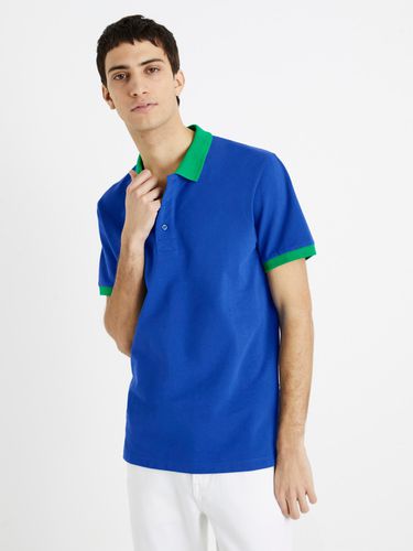 Celio Decabestan Polo Shirt Blue - Celio - Modalova