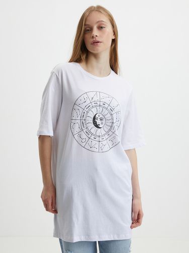 Noisy May Zodiac T-shirt White - Noisy May - Modalova