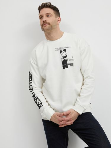 ONLY & SONS Banksy Sweatshirt White - ONLY & SONS - Modalova