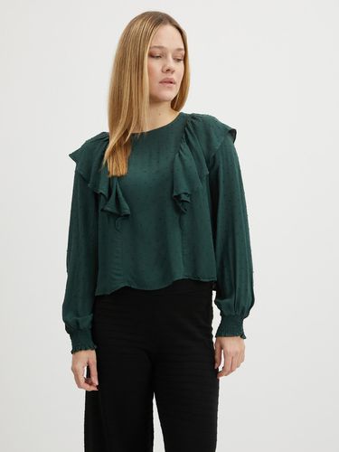 Vila Payton Blouse Green - Vila - Modalova