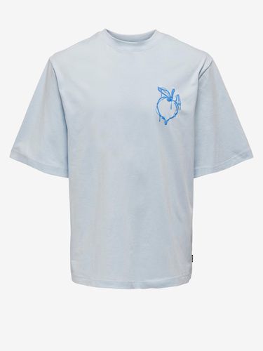 ONLY & SONS Andres T-shirt Blue - ONLY & SONS - Modalova