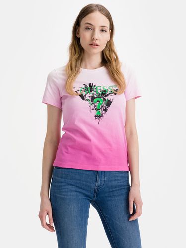 Guess Palms T-shirt Pink - Guess - Modalova