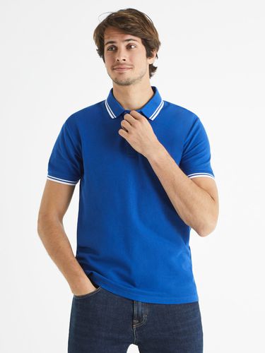 Celio Beline Polo Shirt Blue - Celio - Modalova