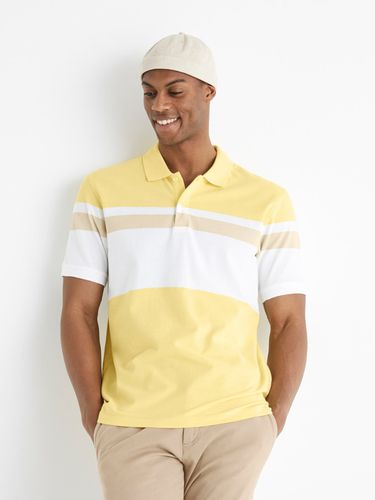 Celio Bebar Polo Shirt Yellow - Celio - Modalova