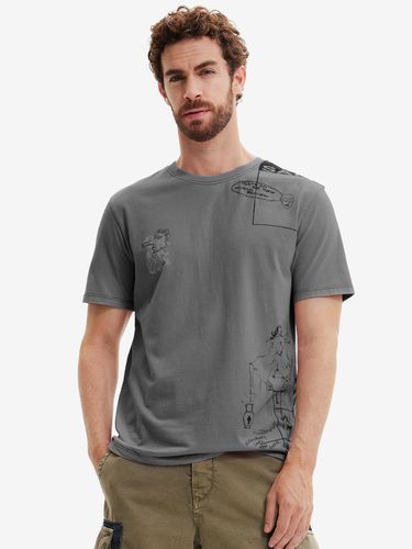 Desigual Fresia T-shirt Grey - Desigual - Modalova