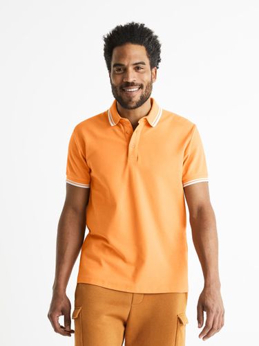 Celio Beline Polo Shirt Orange - Celio - Modalova