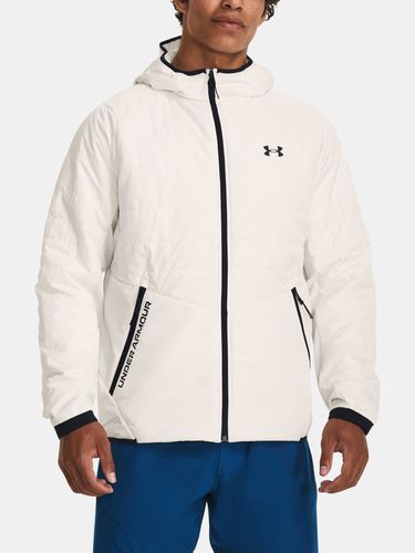 Under Armour - Woven FZ Jacket-WHT Winter jacket