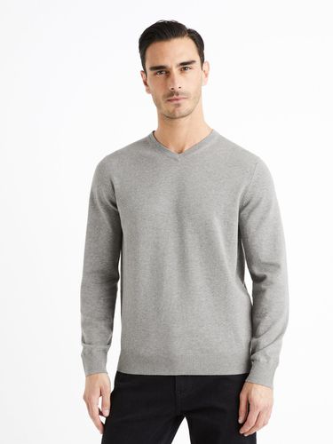Celio Decotonv Sweater Grey - Celio - Modalova