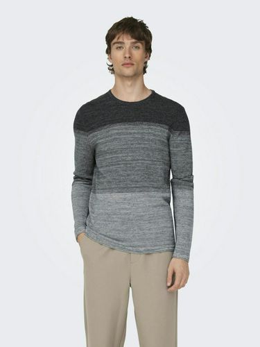 ONLY & SONS Panter Sweater Grey - ONLY & SONS - Modalova