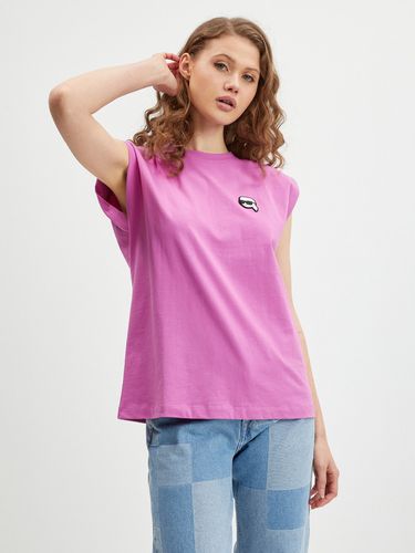 Karl Lagerfeld Ikonik T-shirt Pink - Karl Lagerfeld - Modalova