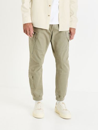 Celio Focoton Trousers Green - Celio - Modalova