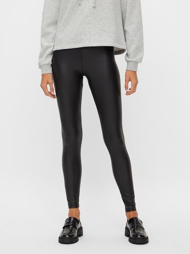 Pieces New Shiny Leggings Black - Pieces - Modalova