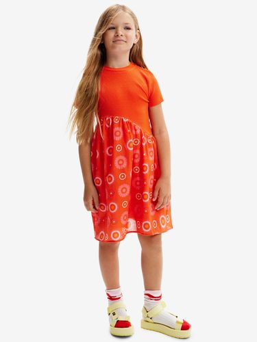 Desigual Andy Kids Dress Orange - Desigual - Modalova