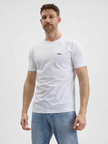 BOSS Curved T-shirt White - BOSS - Modalova