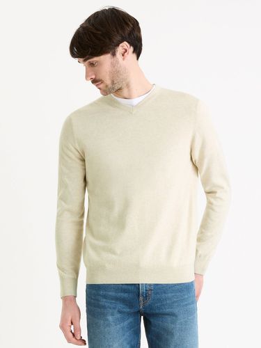 Celio Decotonv Sweater White - Celio - Modalova