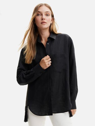 Desigual Fringes Shirt Black - Desigual - Modalova