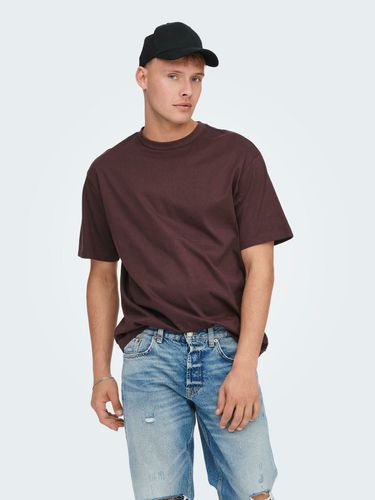 ONLY & SONS Fred T-shirt Red - ONLY & SONS - Modalova