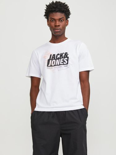 Jack & Jones Map T-shirt White - Jack & Jones - Modalova